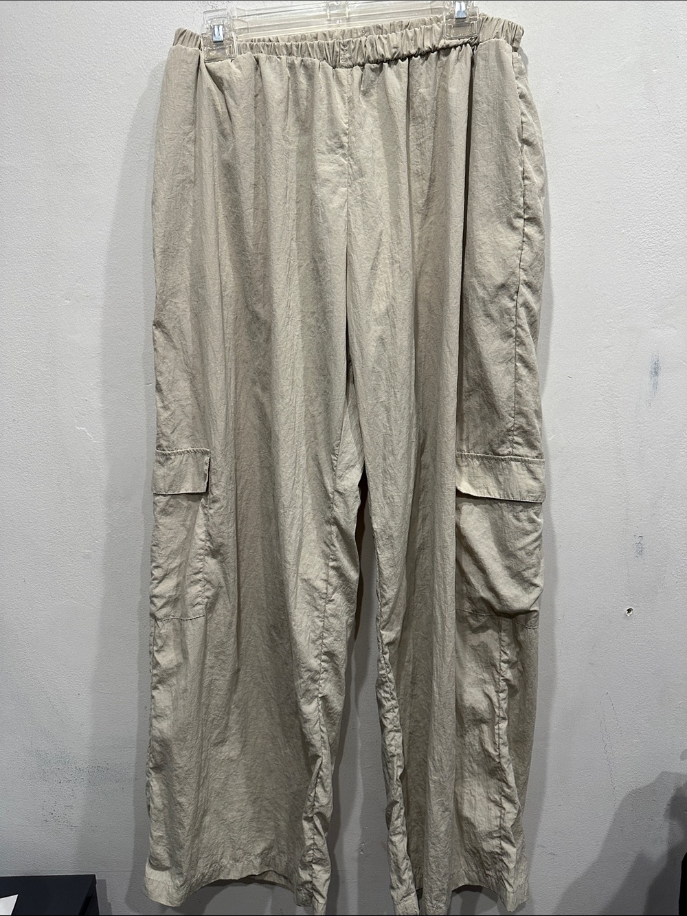 bec & bridge Adrianna parachute pants off white cream pockets size 10 y2k 90s